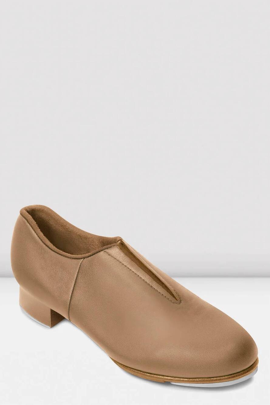 NEW BLOCH kids' tap flex slip on shoe in tan